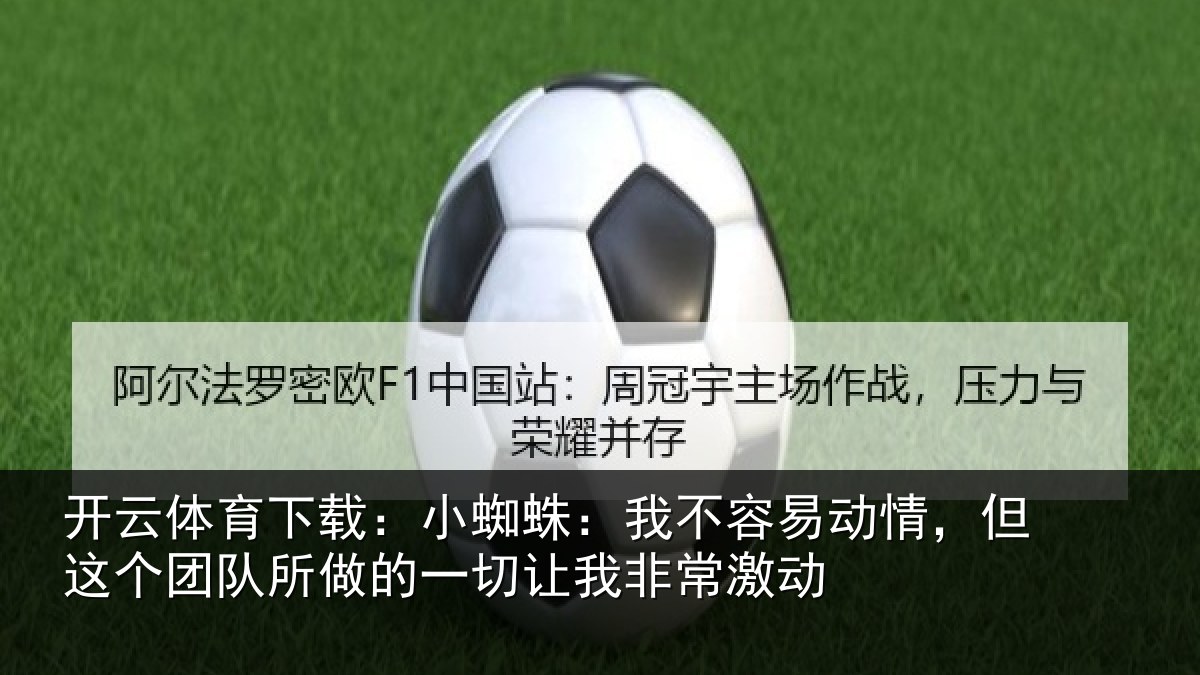 开云体育下载:小蜘蛛:我不容易动情,但这个团队所做的一切让我非常激动